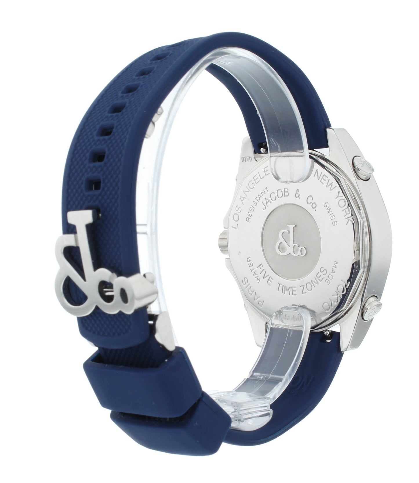 Jacob & Co. Five Time Zone 40mm Missing Bezel 40mm Quartz Watch JCM-54PDA