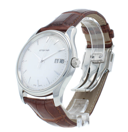 Eterna Vaughan Big Date 42mm Automatic Silver Dial Men's Watch 7630.41.61.1185