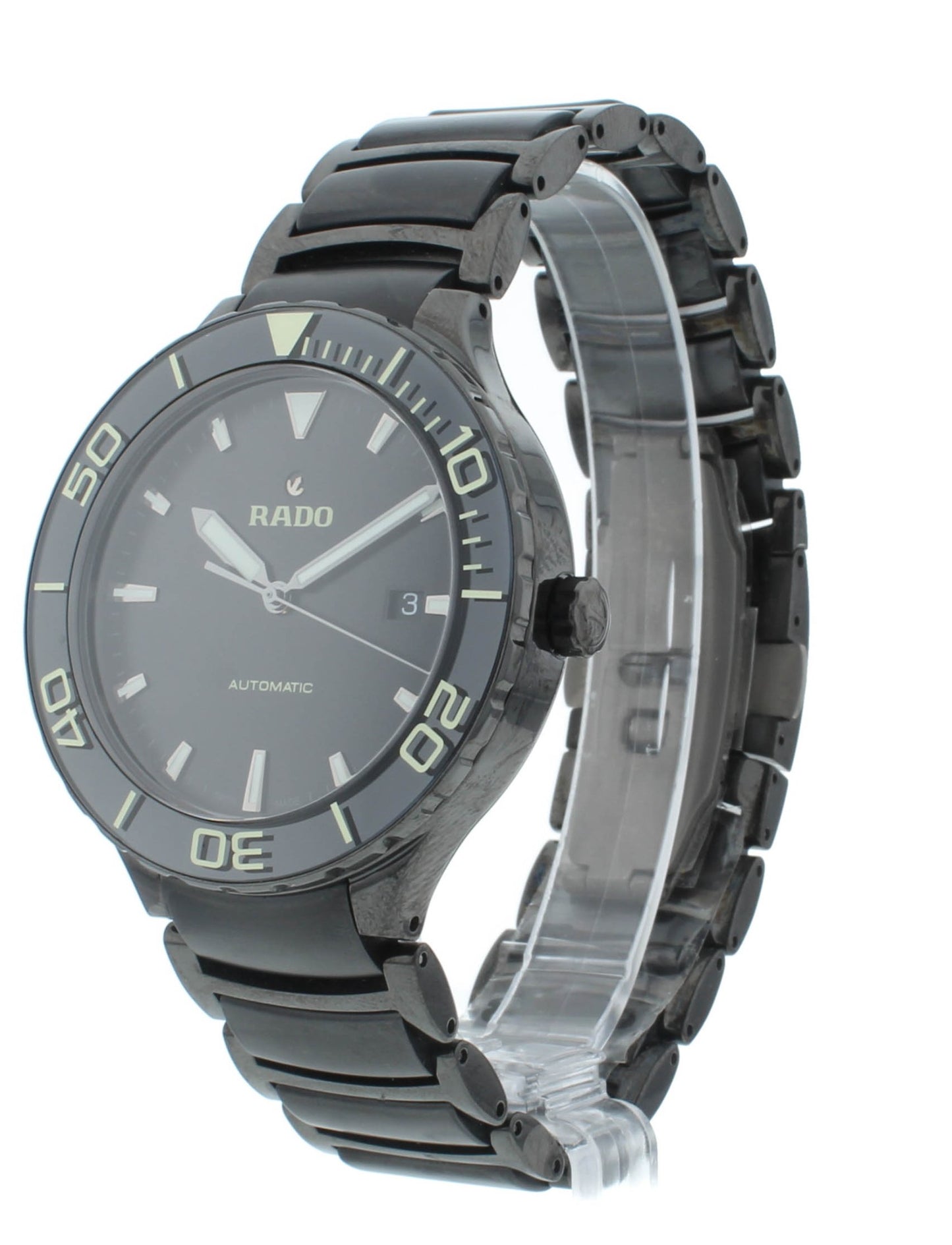 Rado Centrix XL 42mm Automatic Black Dial Black Ceramic Men's Watch R30003172