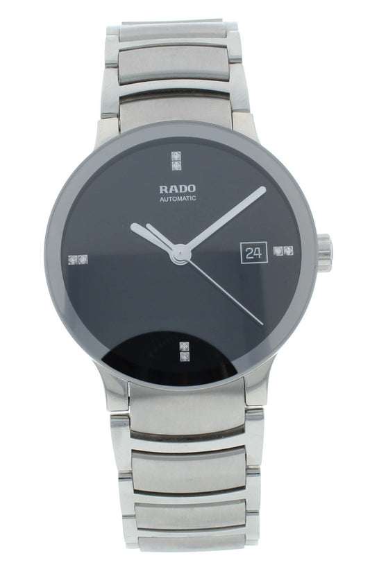 Rado Centrix Automatic 38mm Black Diamond Dial Men's Watch R30939703