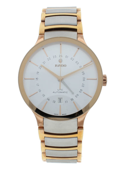 Rado Centrix Automatic Silver Dial Two-Tone UTC 40mm Men's Watch R30162013