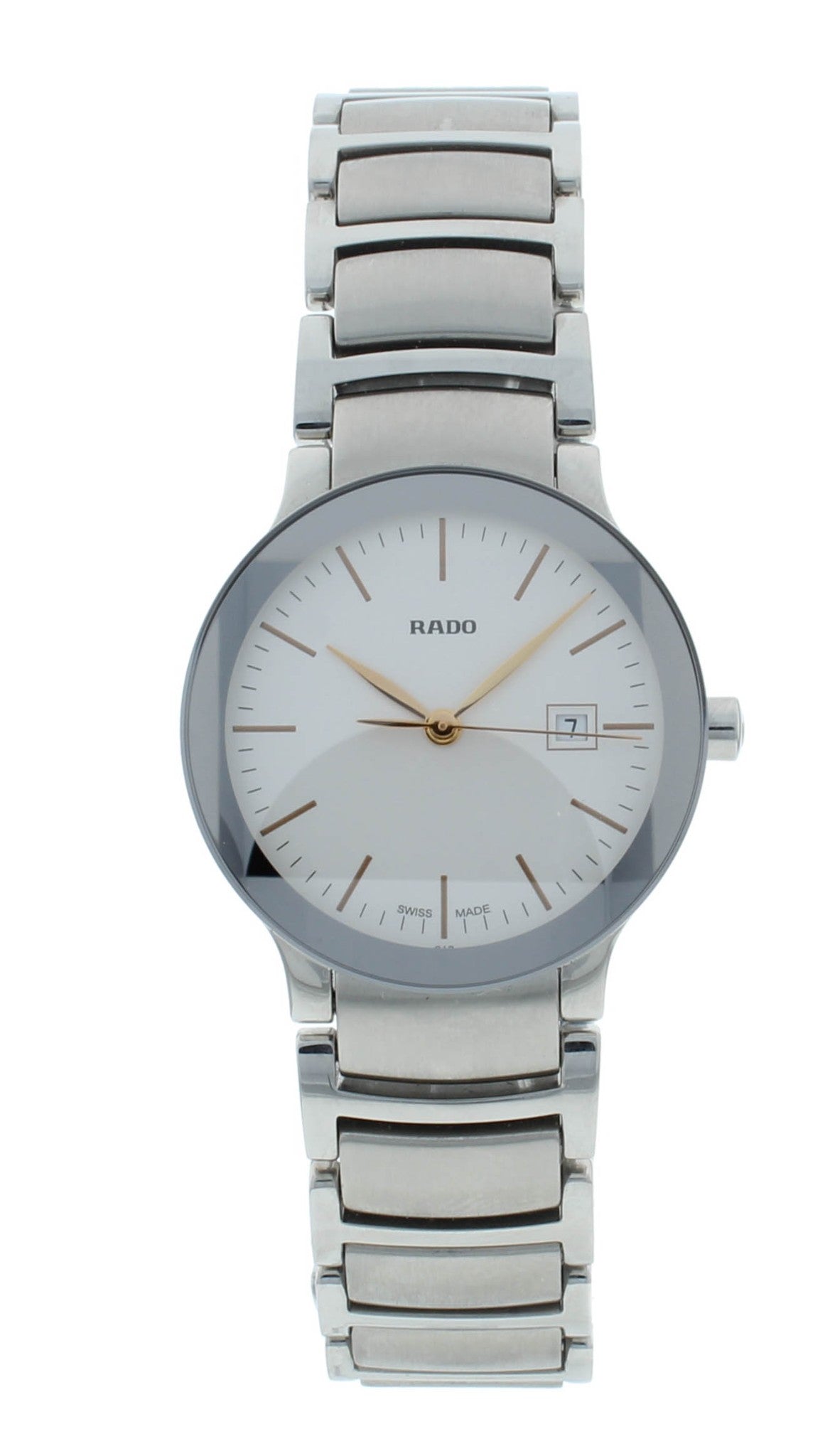 Rado Centrix 28mm Quartz Silver Dial Stainless Steel Ladies Watch R30928123
