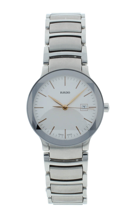 Rado Centrix 28mm Quartz Silver Dial Stainless Steel Ladies Watch R30928123