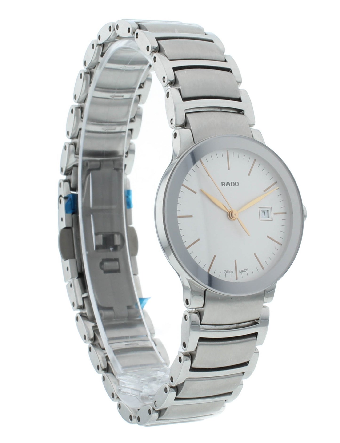 Rado Centrix 28mm Quartz Silver Dial Stainless Steel Ladies Watch R30928123