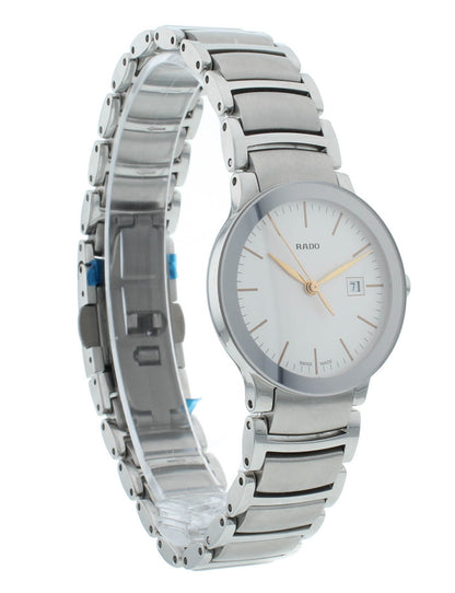 Rado Centrix 28mm Quartz Silver Dial Stainless Steel Ladies Watch R30928123