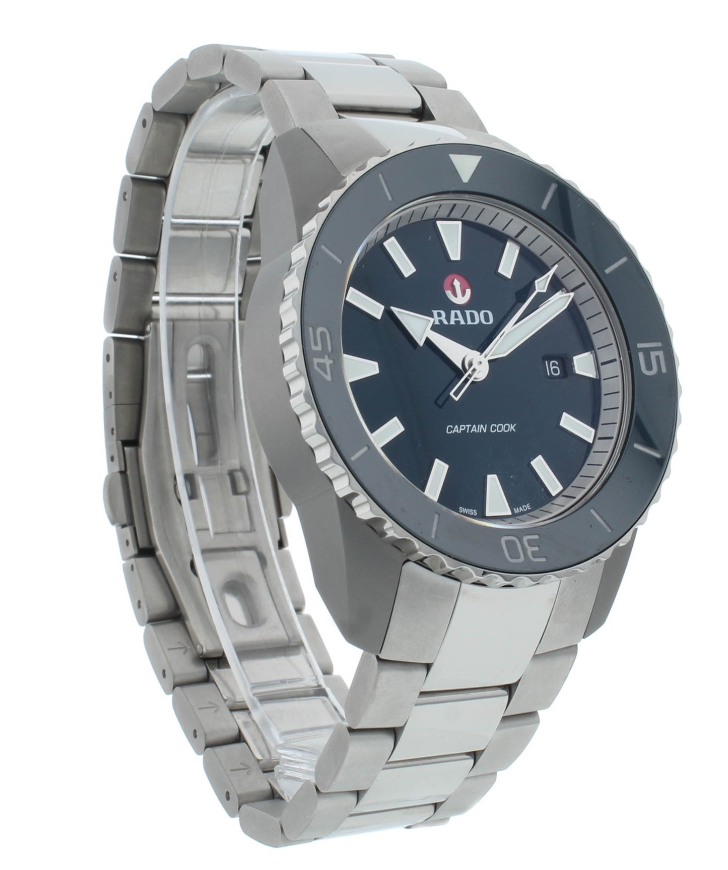 Rado Hyperchrome Captain Cook Auto Titanium 45mm Blue Dial Men's Watch R32501203