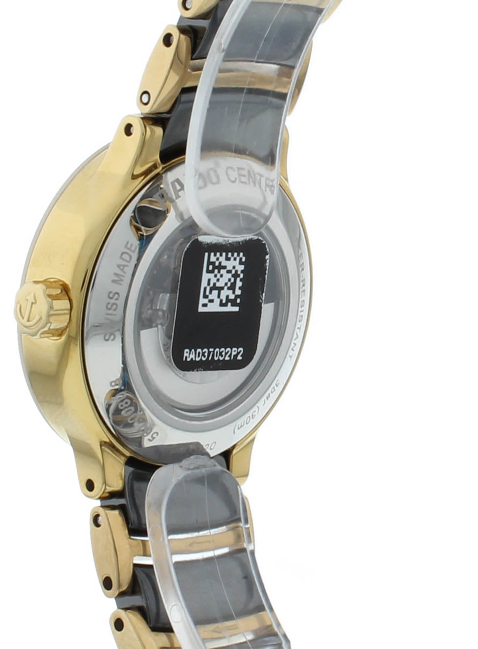 Rado Centrix 28mm Automatic Black Diamond Dial Two-Tone Ladies Watch R30080762