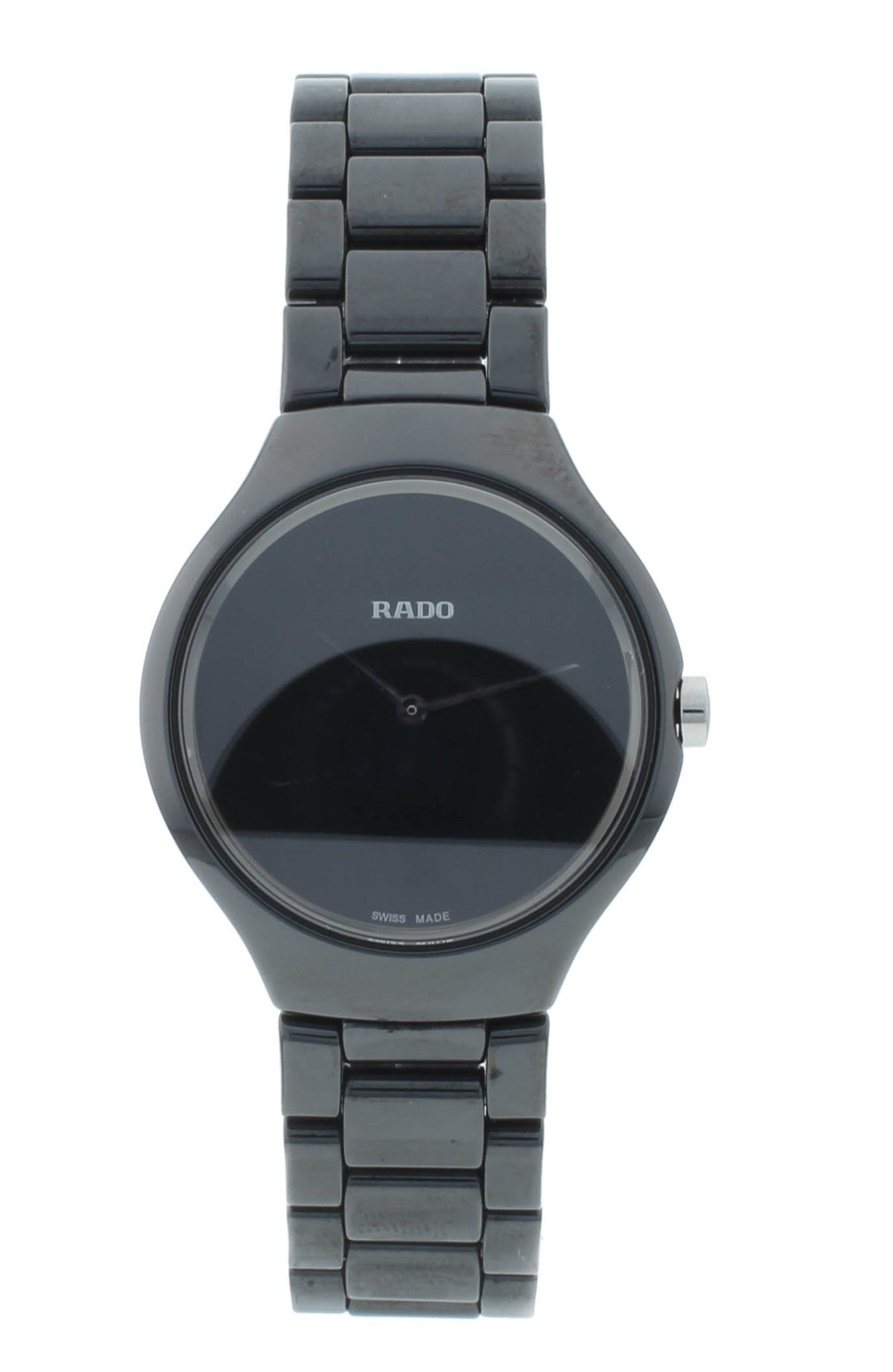 Rado True Thinline 29mm Ceramic Quartz Black Dial Ladies Watch R27742192