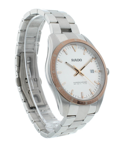 Rado HyperChrome 44mm Stainless Steel Quartz Silver Dial Men's Watch R32502103
