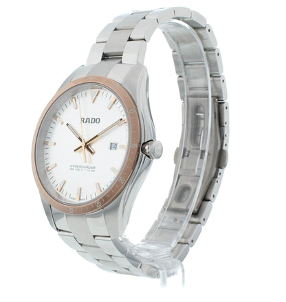 Rado HyperChrome 44mm Stainless Steel Quartz Silver Dial Men's Watch R32502103