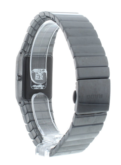 Rado Ceramica Square 22.5mm Quartz Black Diamond Dial Ladies Watch R21702732