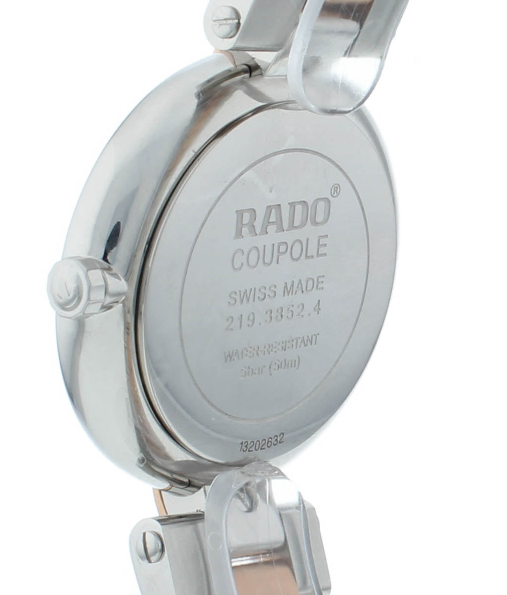 Rado Coupole 36mm Black Dial Two-Tone Quartz Ladies Watch R22852173