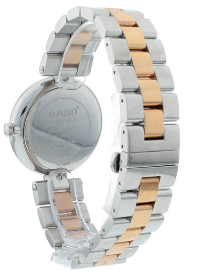 Rado Coupole 36mm Black Dial Two-Tone Quartz Ladies Watch R22852173