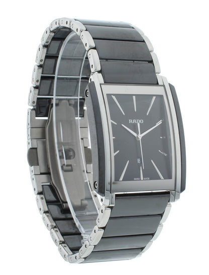 Rado Integral 31x27mm Quartz Black Dial Ceramic Two-Tone Men's Watch R20963152