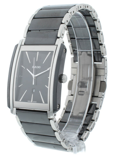 Rado Integral 31x27mm Quartz Black Dial Ceramic Two-Tone Men's Watch R20963152