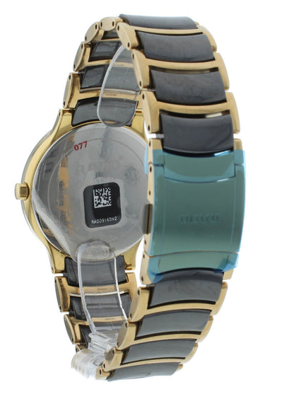 Rado Centrix Quartz 38mm Black Dial Ceramic Two-Tone Men's Watch R30929152