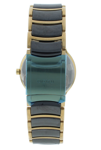Rado Centrix Quartz 38mm Black Dial Ceramic Two-Tone Men's Watch R30929152