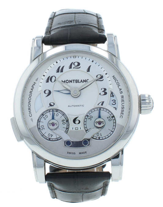 Montblanc Nicolas Rieussec 43mm Chronograph GMT Automatic Men's Watch 7138