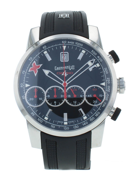 Eberhard & Co. Chrono 4 43mm Auto Limited Edition Black Dial Men's Watch 31054