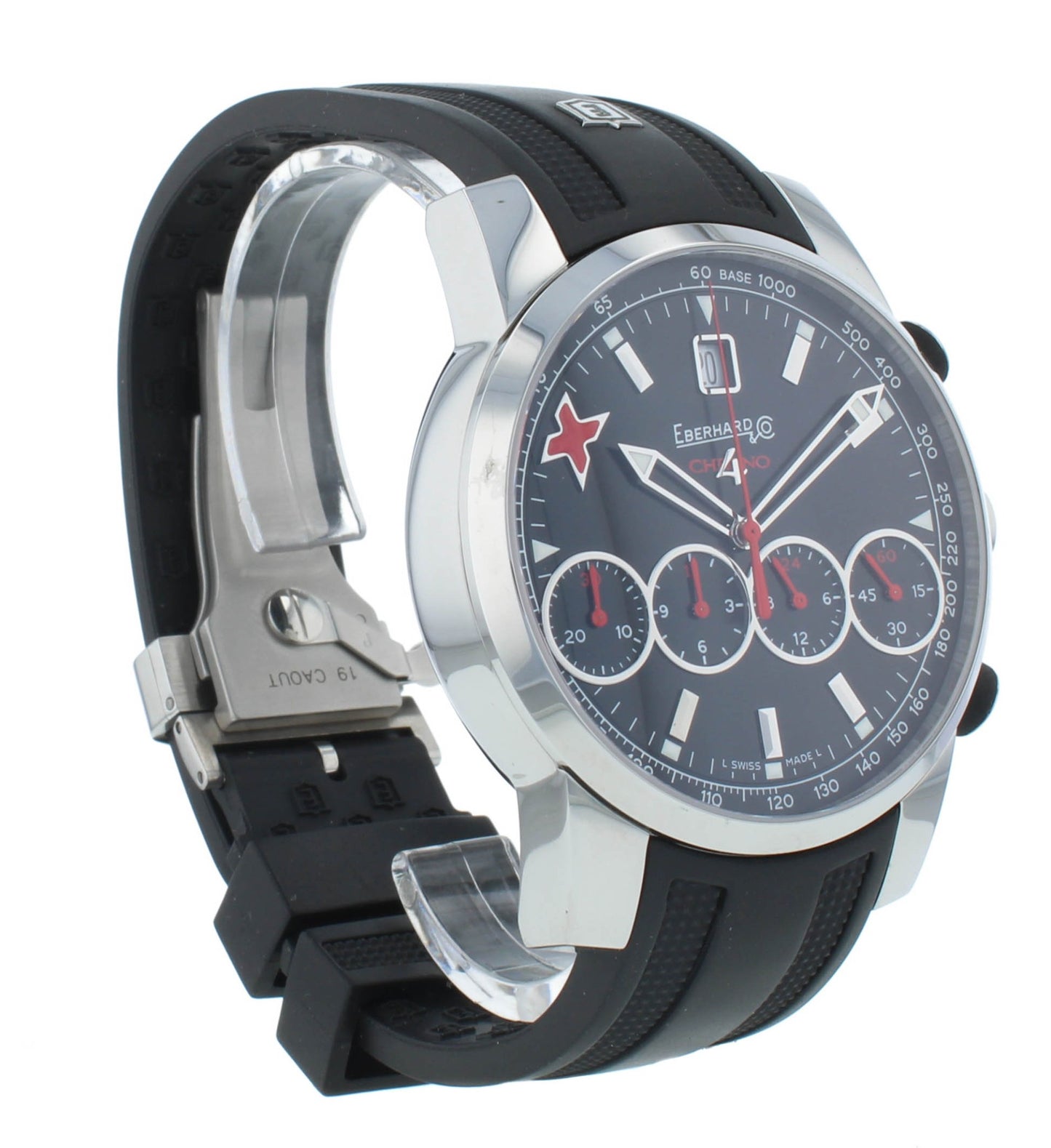 Eberhard & Co. Chrono 4 43mm Auto Limited Edition Black Dial Men's Watch 31054