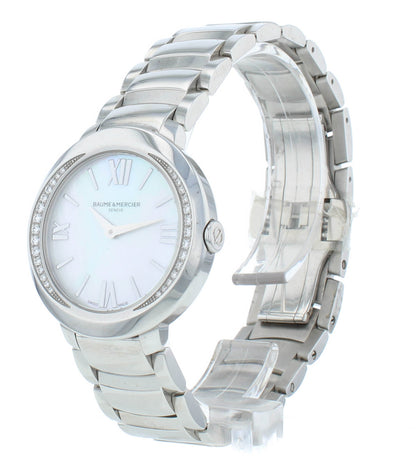 Baume & Mercier Promesse 30mm Diamond Bezel Quartz Ladies Watch M0A10160