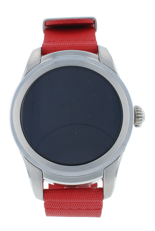 Montblanc Summit 46mm Steel Quartz Red Nylon Strap Men's Smartwatch 117742