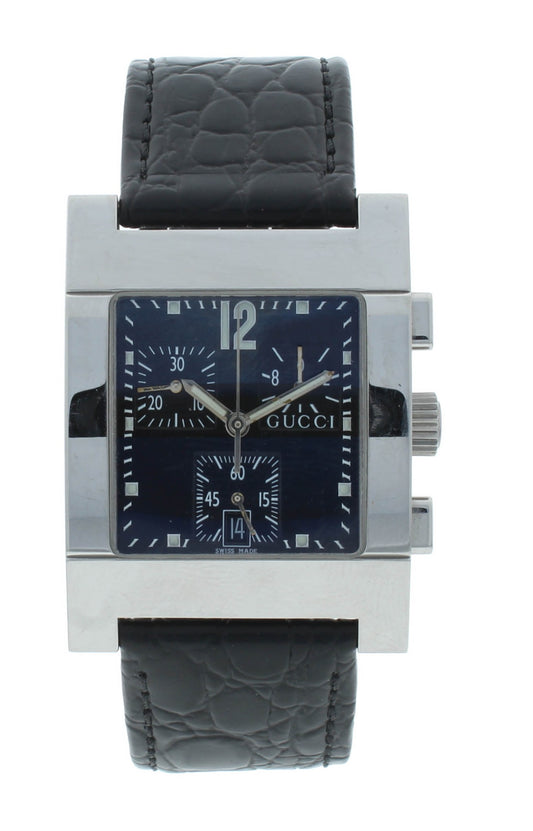 Pre-Owned 7700 Chrono 31mm Black Dial Black Strap Quartz Ladies Watch