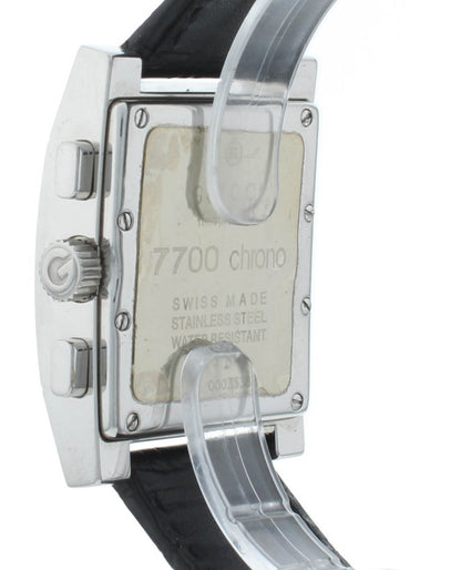 Pre-Owned 7700 Chrono 31mm Black Dial Black Strap Quartz Ladies Watch
