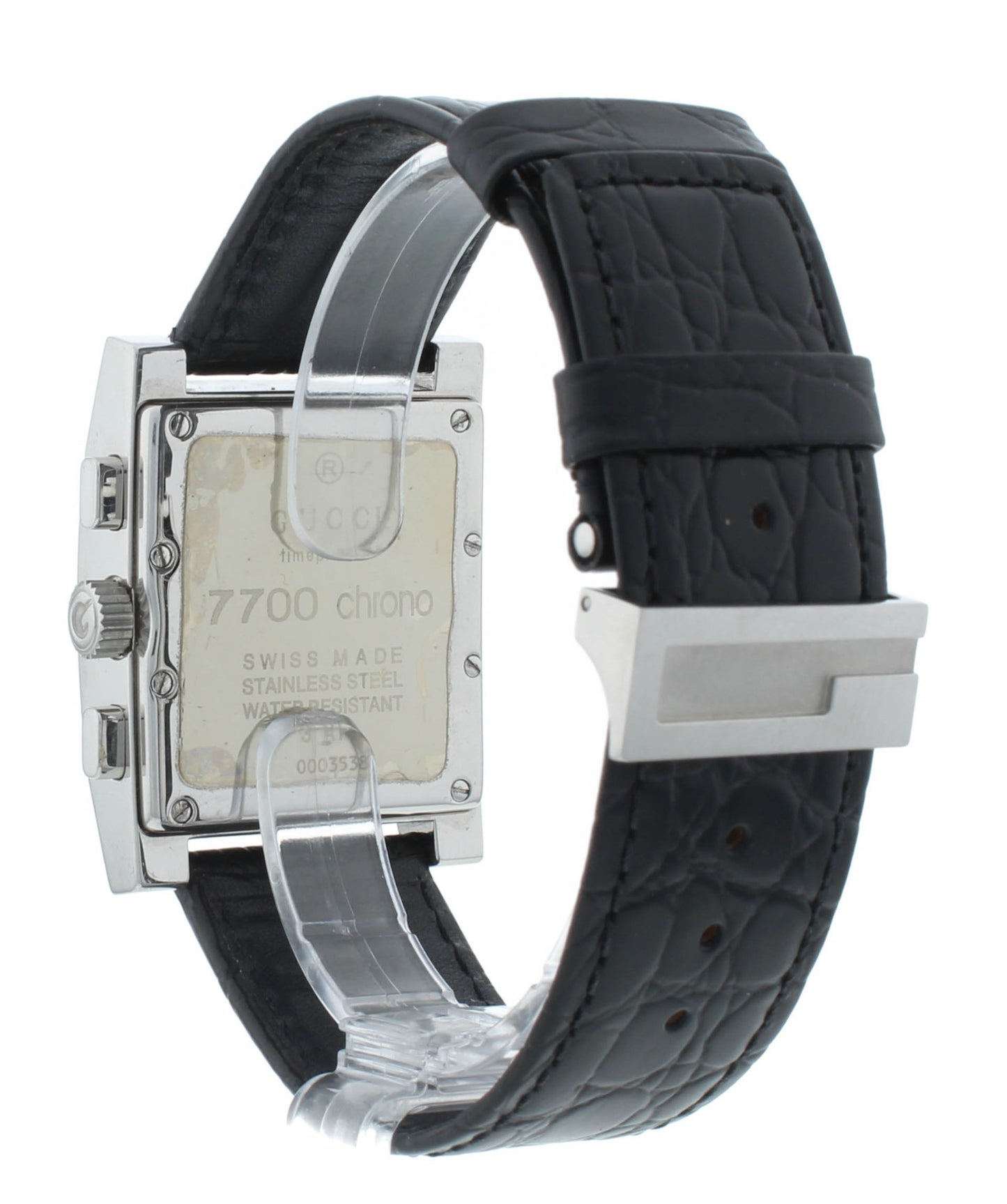 Pre-Owned 7700 Chrono 31mm Black Dial Black Strap Quartz Ladies Watch