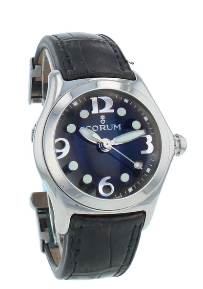 Pre-Owned Corum Bubble 36mm Quartz Blue Dial Ladies Watch 039.250.20-0F01EB30R