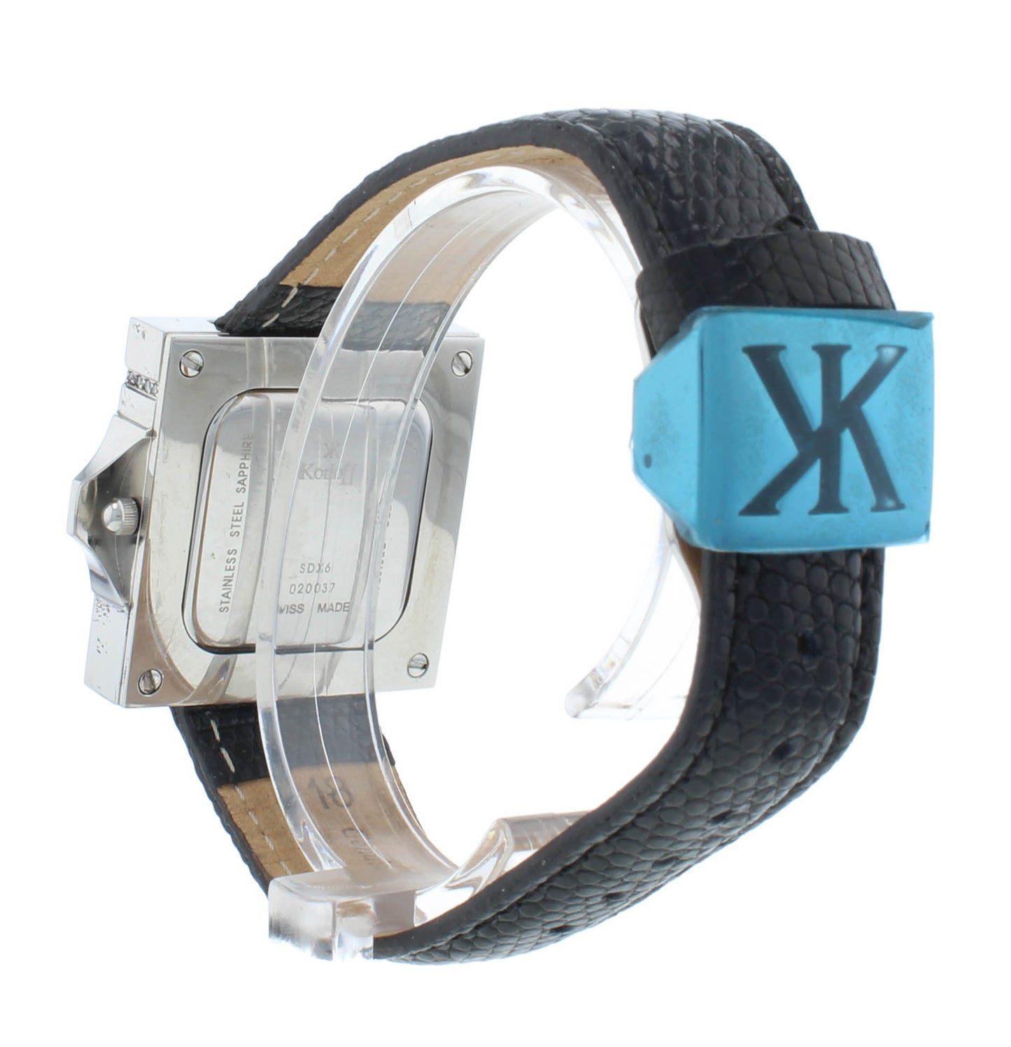 Pre-Owned Korloff SDX6 32mm Quartz Silver Dial Diamond Bezel Ladies Watch 020037