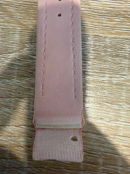 Pre-Owned Original Jacob & Co. Polyurethane 20mm Pink Strap With Steel Buckle