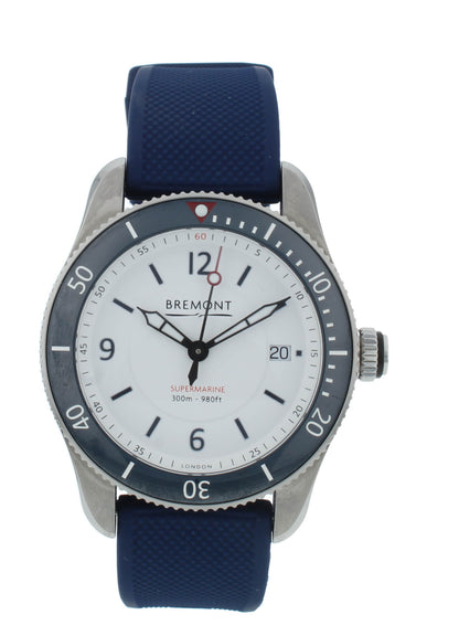 Bremont Supermarine S300 White Dial 40mm Automatic Men's Watch S300-WH-R-S