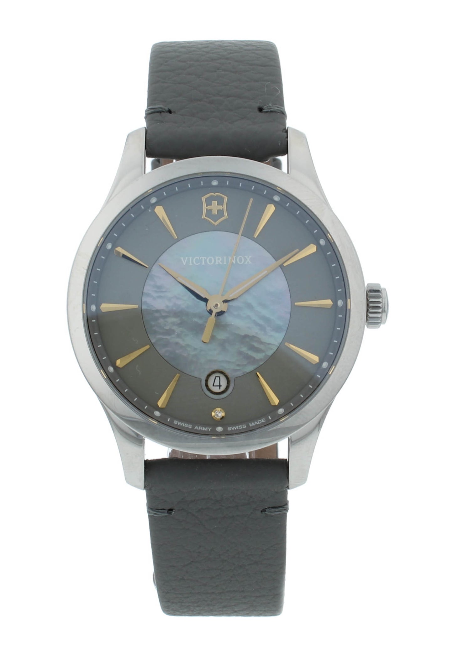 Victorinox Alliance 35mm Gray Dial Quartz Stainless Steel Ladies Watch 241756