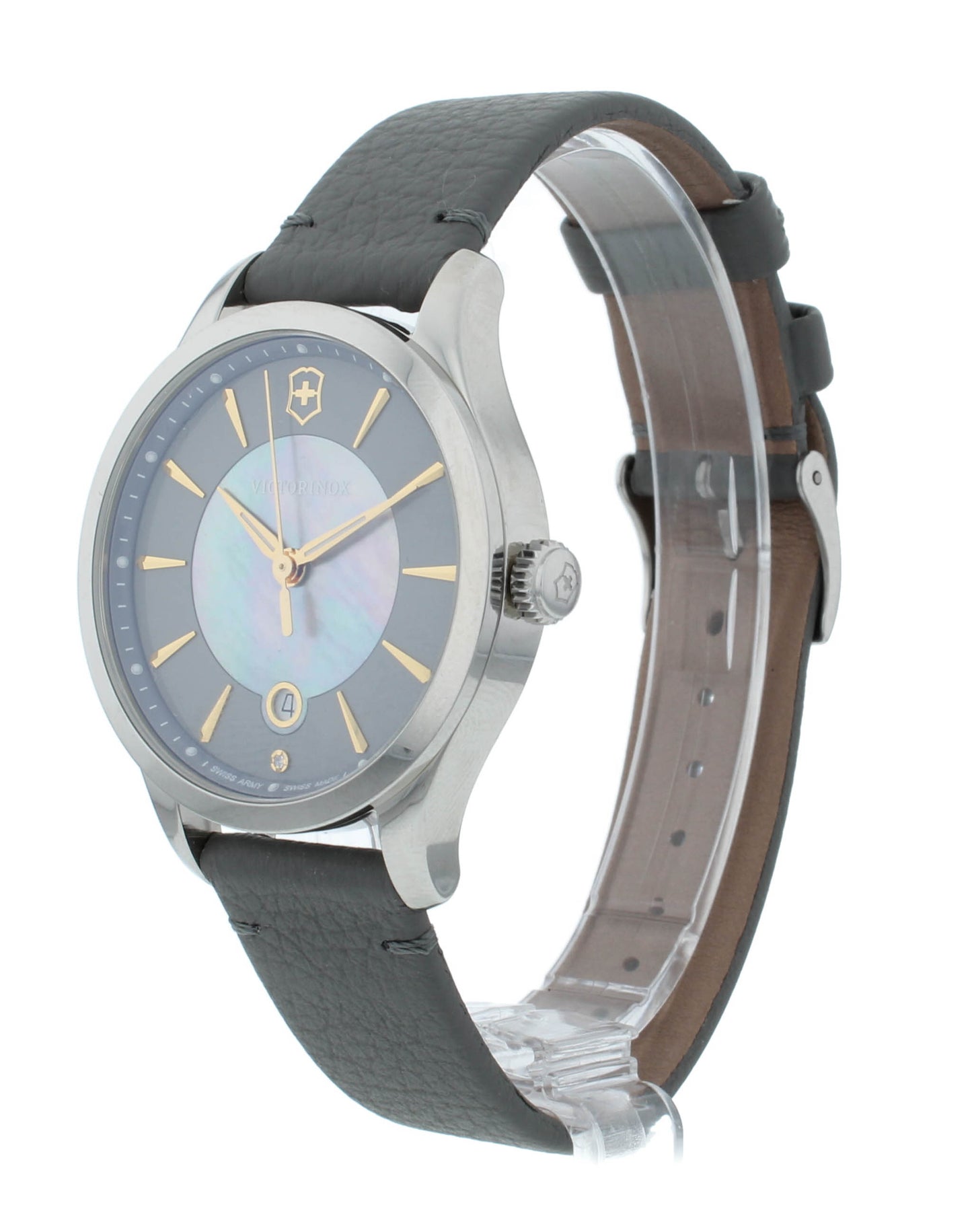 Victorinox Alliance 35mm Gray Dial Quartz Stainless Steel Ladies Watch 241756