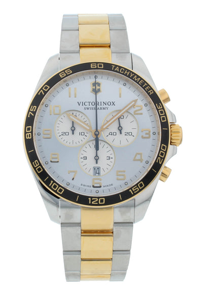 Victorinox FieldForce Classic Chrono 42mm Quartz Silver Dial Men's Watch 241903