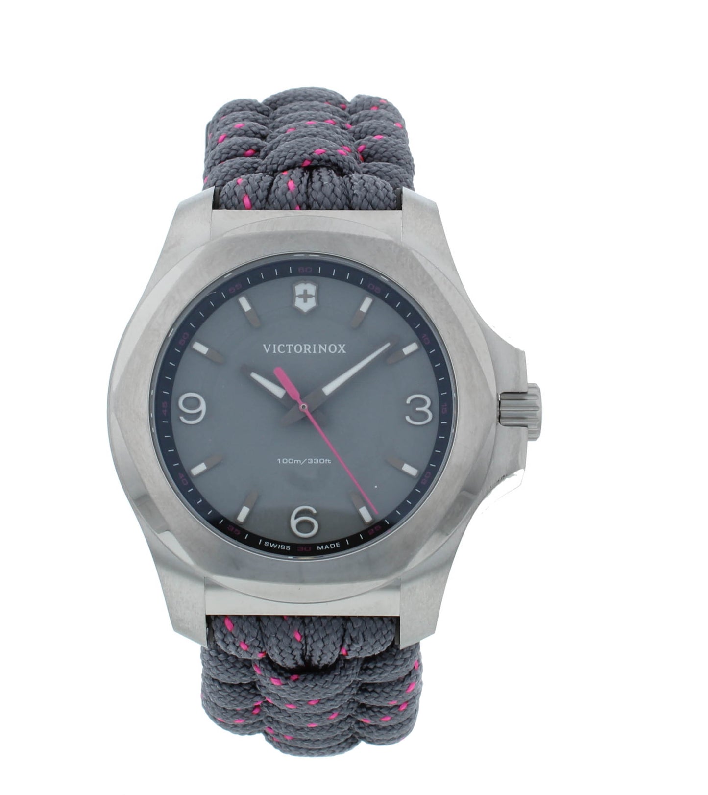 Victorinox I.N.O.X 37mm Quartz Gray Dial Nylon Strap Ladies Watch 241920