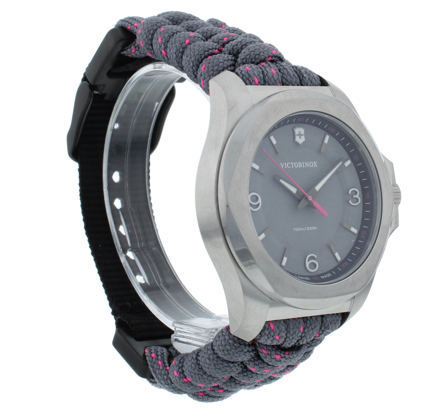 Victorinox I.N.O.X 37mm Quartz Gray Dial Nylon Strap Ladies Watch 241920