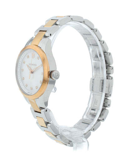 Victorinox Alliance 28mm White Diamond Dial Two-Tone Quartz Ladies Watch 241877