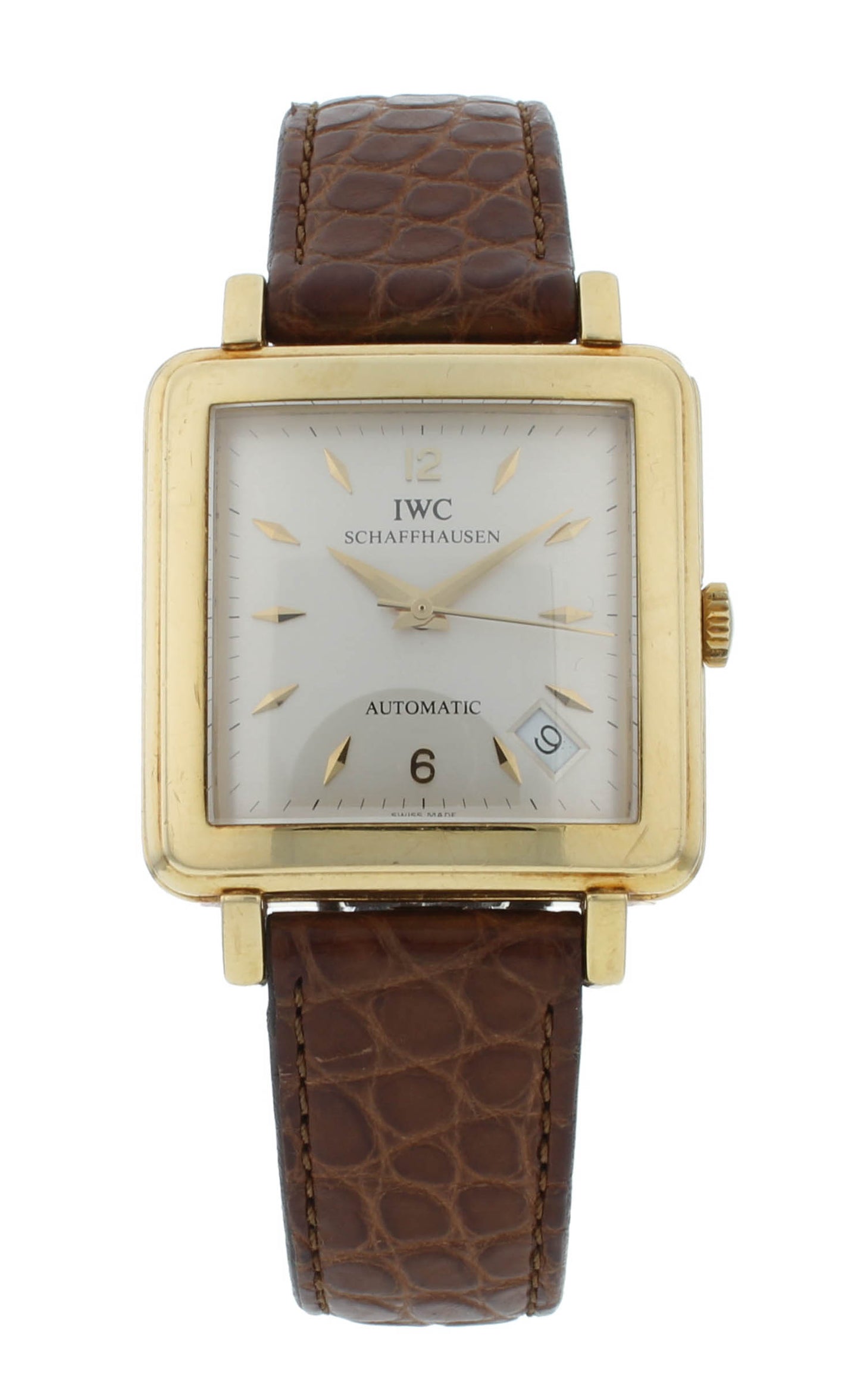 IWC Carree Combre 32mmx32mm Automatic 18k Yellow Gold Vintage Men's Watch