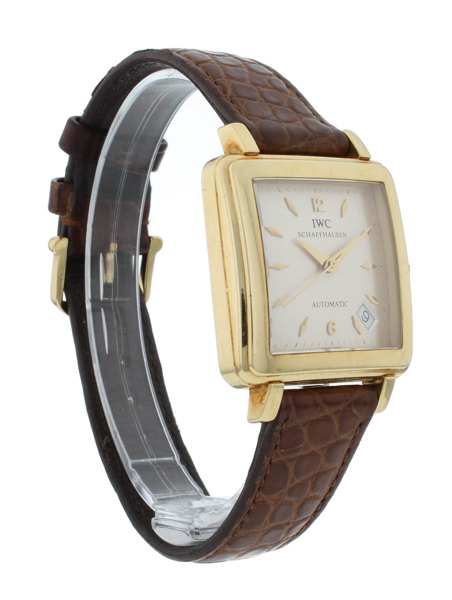 IWC Carree Combre 32mmx32mm Automatic 18k Yellow Gold Vintage Men's Watch