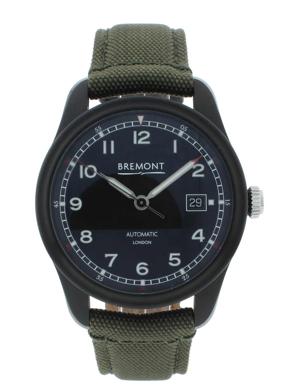 Bremont Airco Mach 1 Jet Black Dial 40mm Automatic Men's Watch AIRCO-M1-JET-R-S