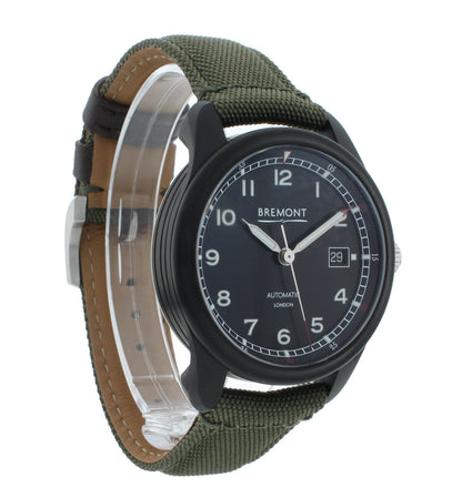Bremont Airco Mach 1 Jet Black Dial 40mm Automatic Men's Watch AIRCO-M1-JET-R-S