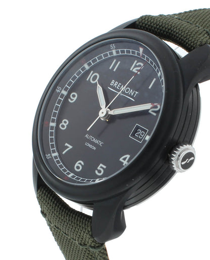 Bremont Airco Mach 1 Jet Black Dial 40mm Automatic Men's Watch AIRCO-M1-JET-R-S