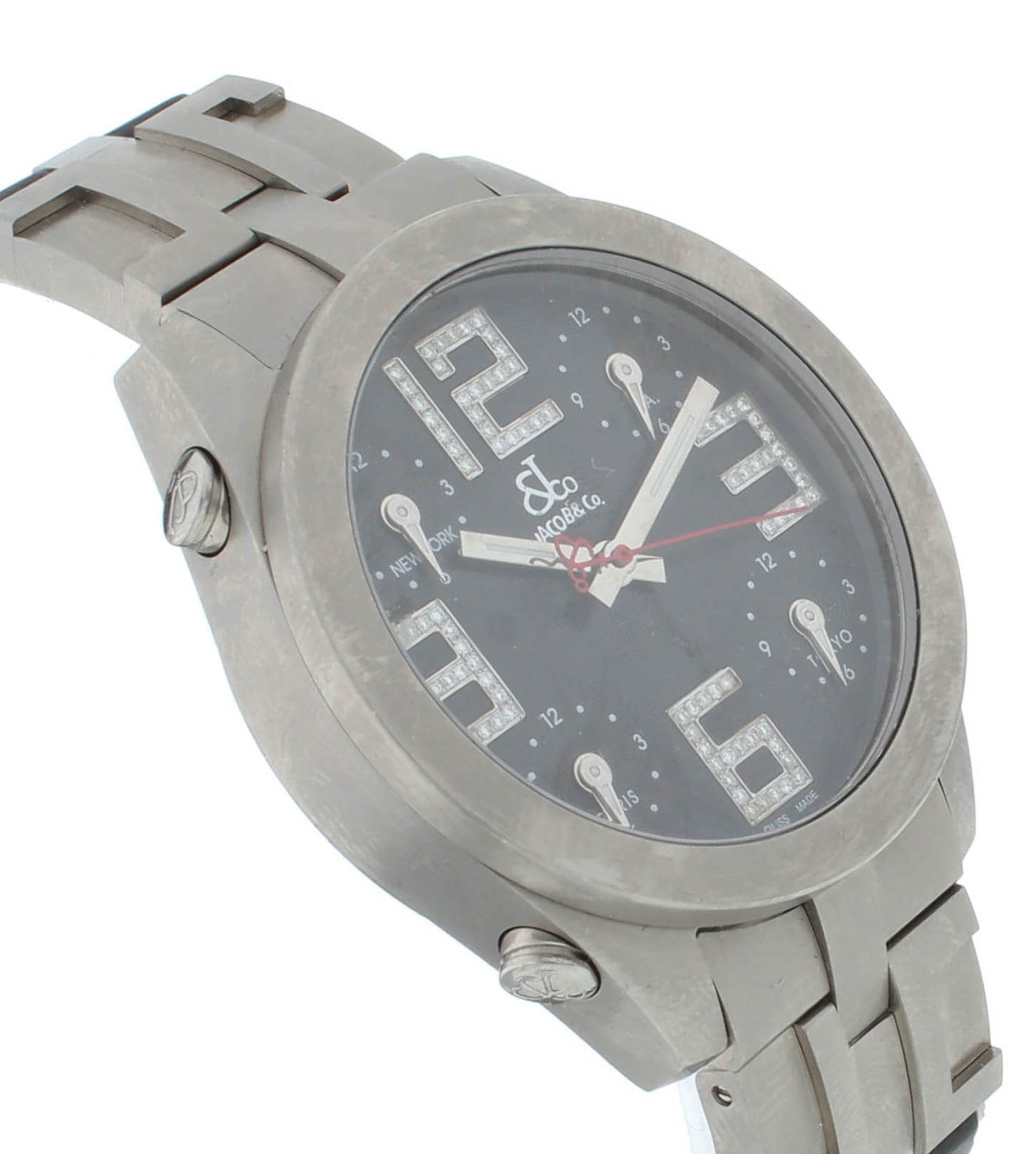 Jacob & Co. Five Time 43mm Zone Paris LTD Edition Titanium Quartz Men's Watch