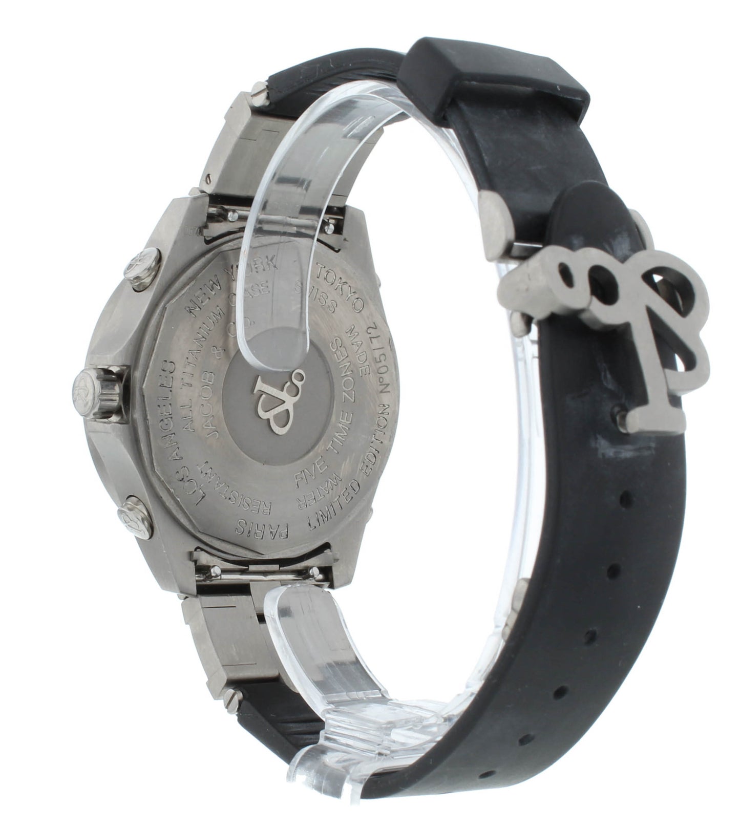 Jacob & Co. Five Time 43mm Zone Paris LTD Edition Titanium Quartz Men's Watch