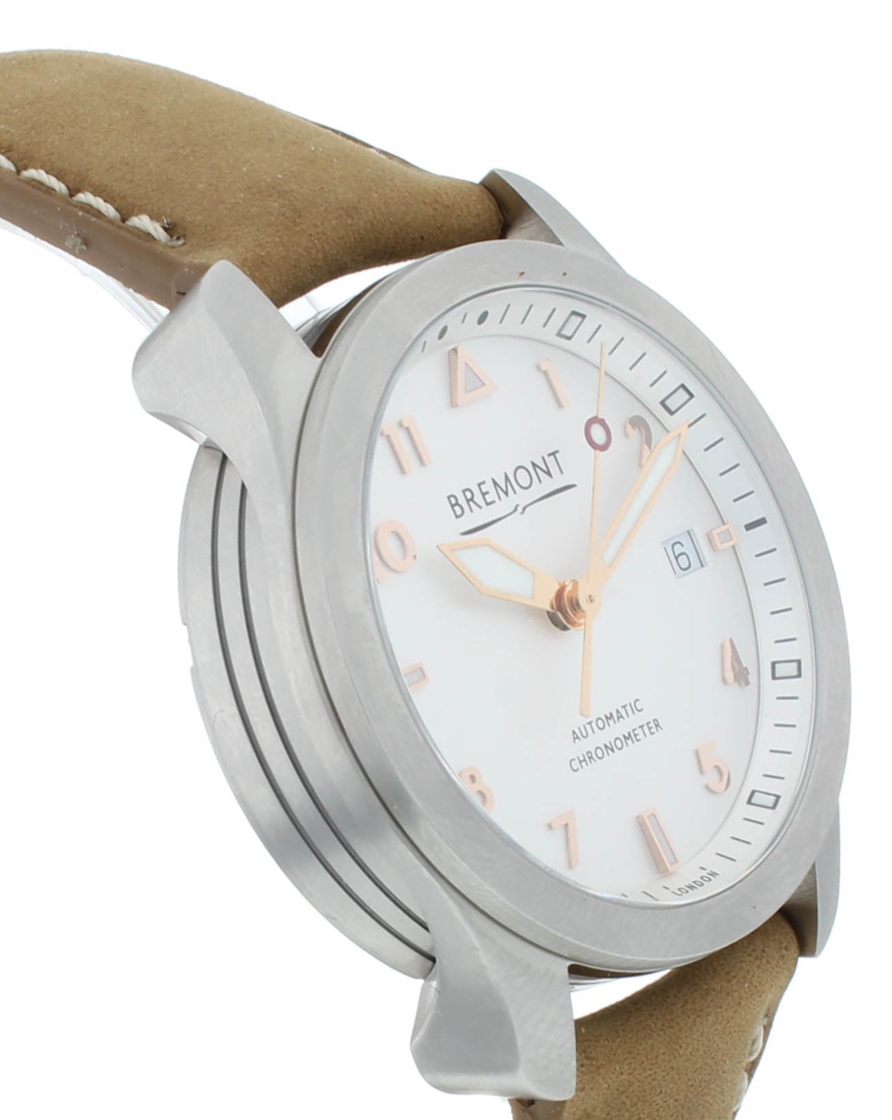Bremont Solo 37 Stainless Steel White Dial Automatic Mens Watch SOLO37-SI-RG-R-S