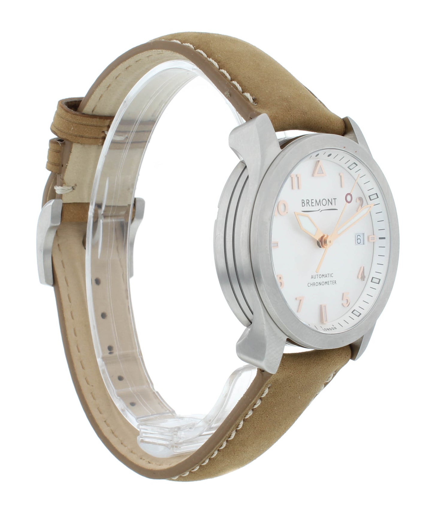 Bremont Solo 37 Stainless Steel White Dial Automatic Mens Watch SOLO37-SI-RG-R-S