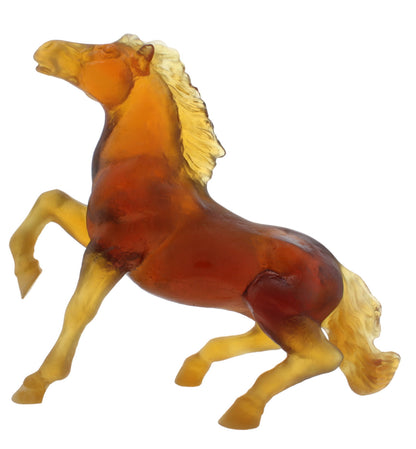 Daum France Wild Horse Crystal Sculpture Jean-Francois Leroy New In Box 02567-1