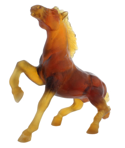 Daum France Wild Horse Crystal Sculpture Jean-Francois Leroy New In Box 02567-1